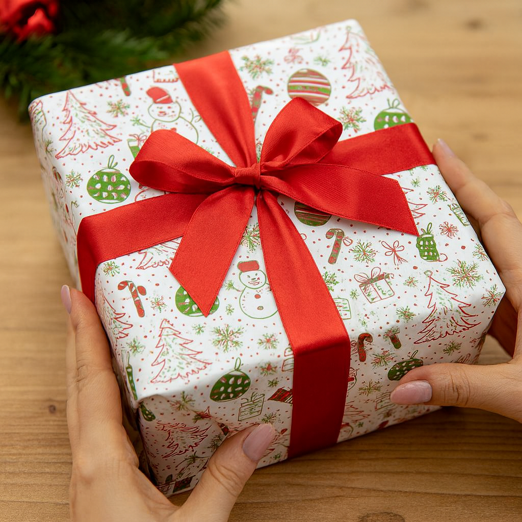 Set per confezioni regalo Carta festiva e nastro