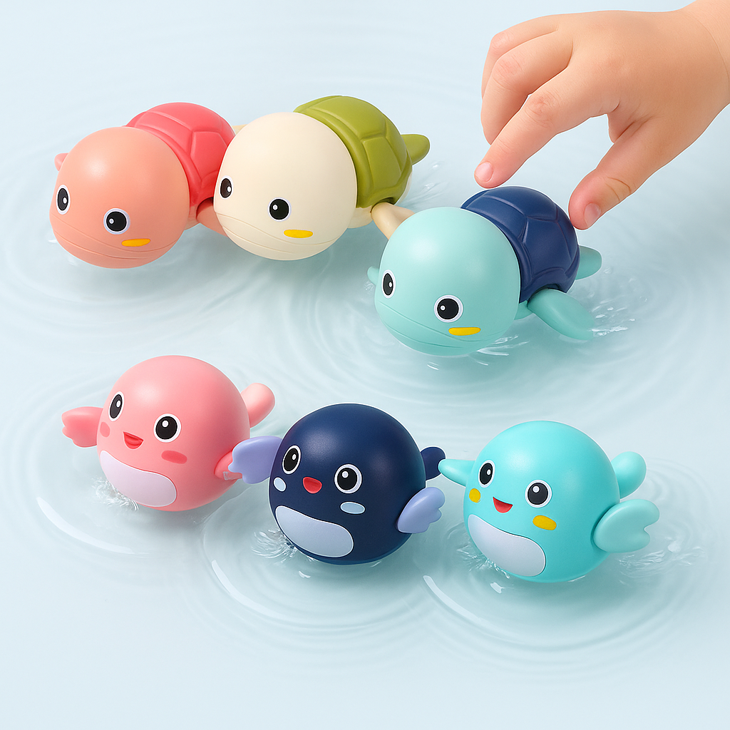 Baby Bath Toys Floating Wind Up Animals