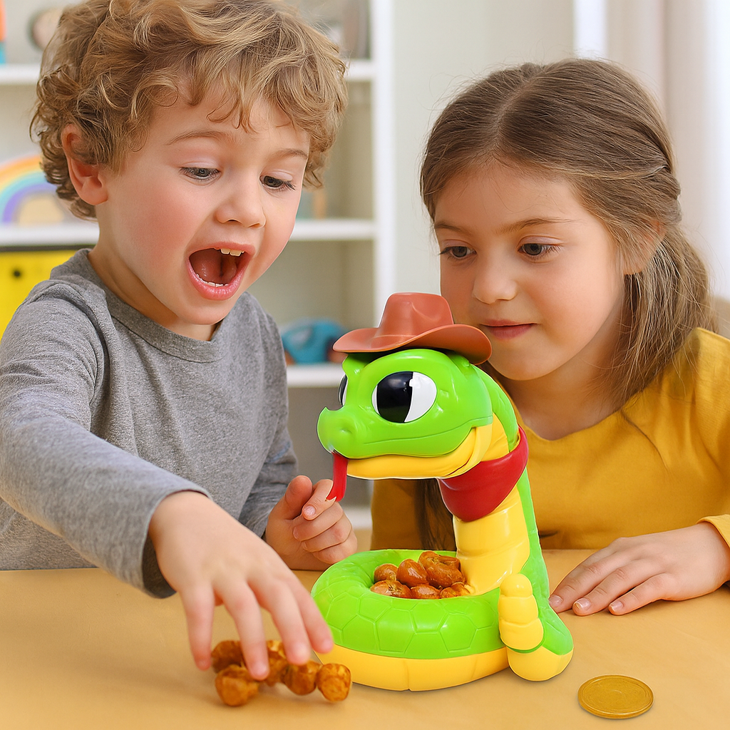 Kids Reaction Game Snake Toy Treasure Grab