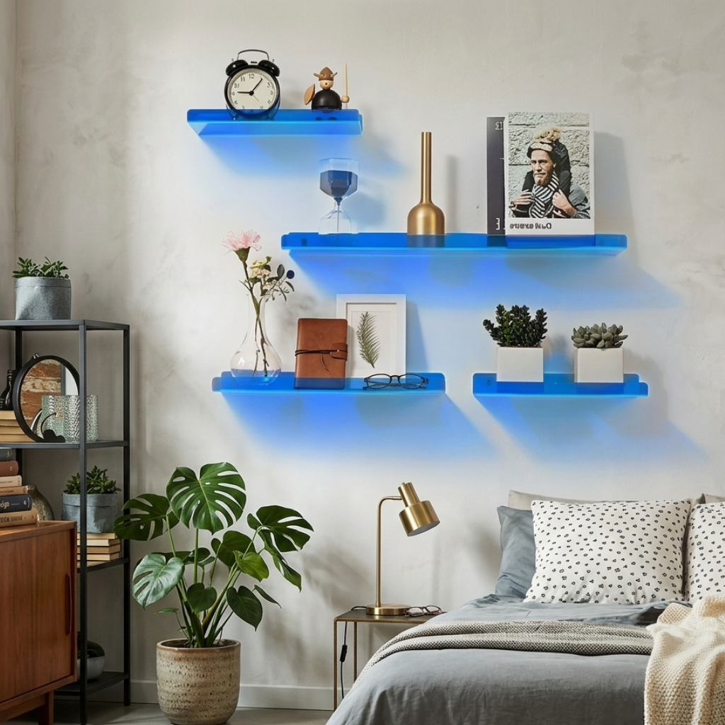 Floating Shelf Acrylic Wall Display Storage Ledge