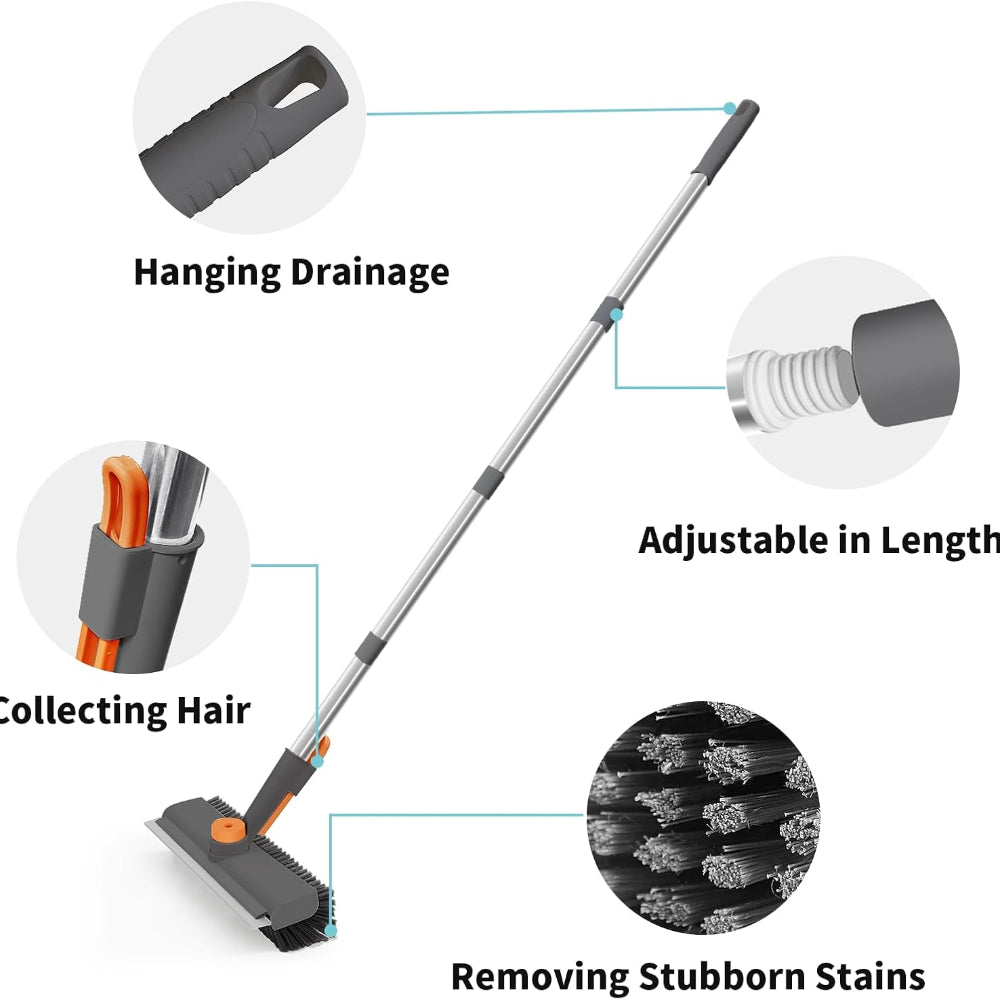 Floor Scrub Brush Heavy Duty Bristle Bathroom Cleaner 5