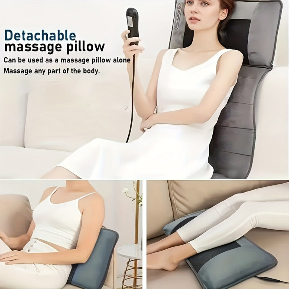 Full Body Massage Mat Heat Vibration Back Relief Pad
