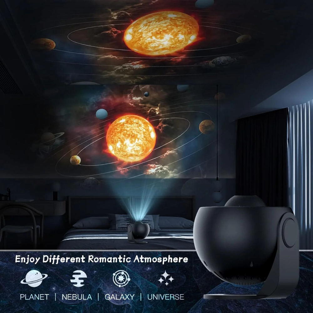 Galaxy Projector Lamp 13 HD Space Film Discs Bedroom Decoration