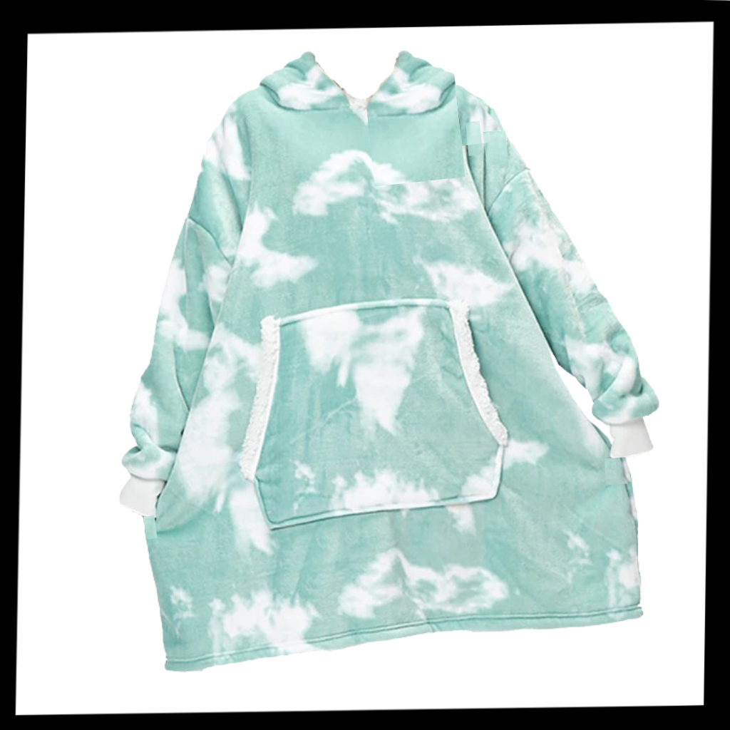 Kapuzen-Decke mit weichem Fleece-Futter