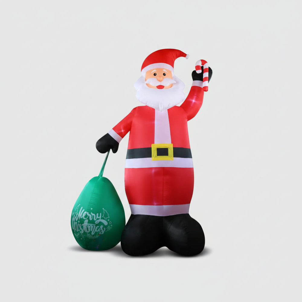 Grandi Gonfiabili Natalizi Decorazioni Esterne Babbo Natale Luci LED