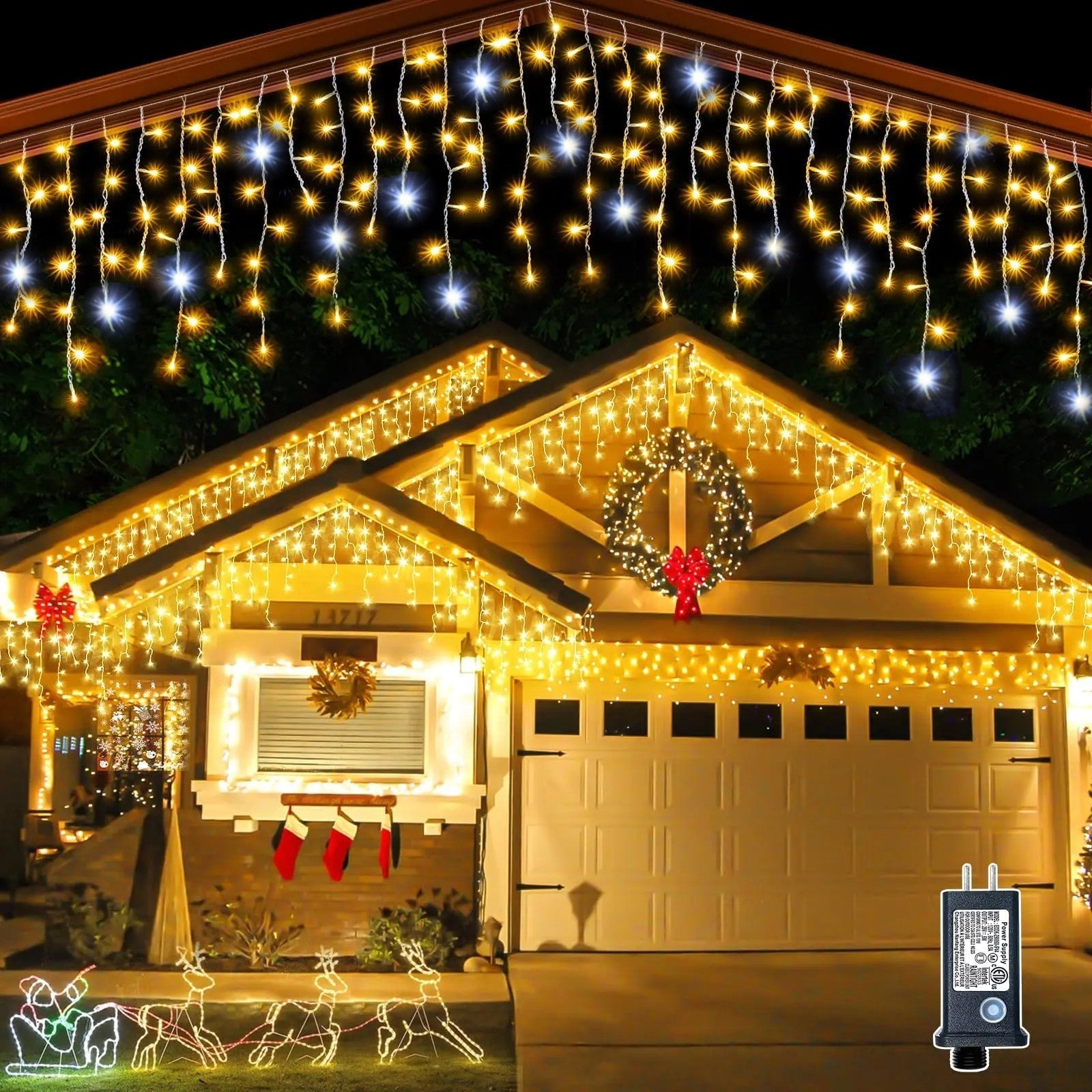 GlowCurtain | Twinkling LED Light Curtain for Outdoor Decor