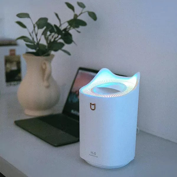 Air Humidifier White LED Mist Diffuser