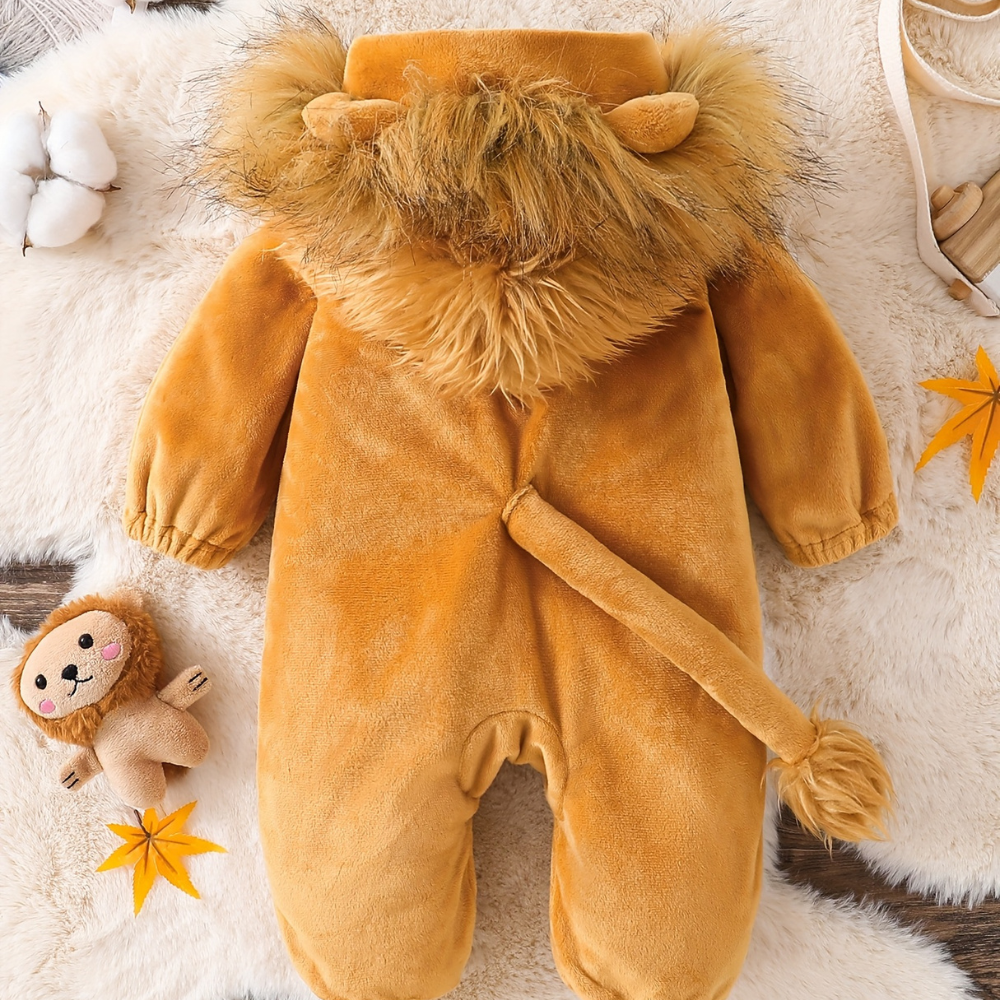 Baby Lion Costume Plush Romper