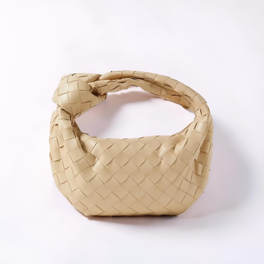 Handbag Woven Purse Knotted Handle Shoulder Bag Casual Tote