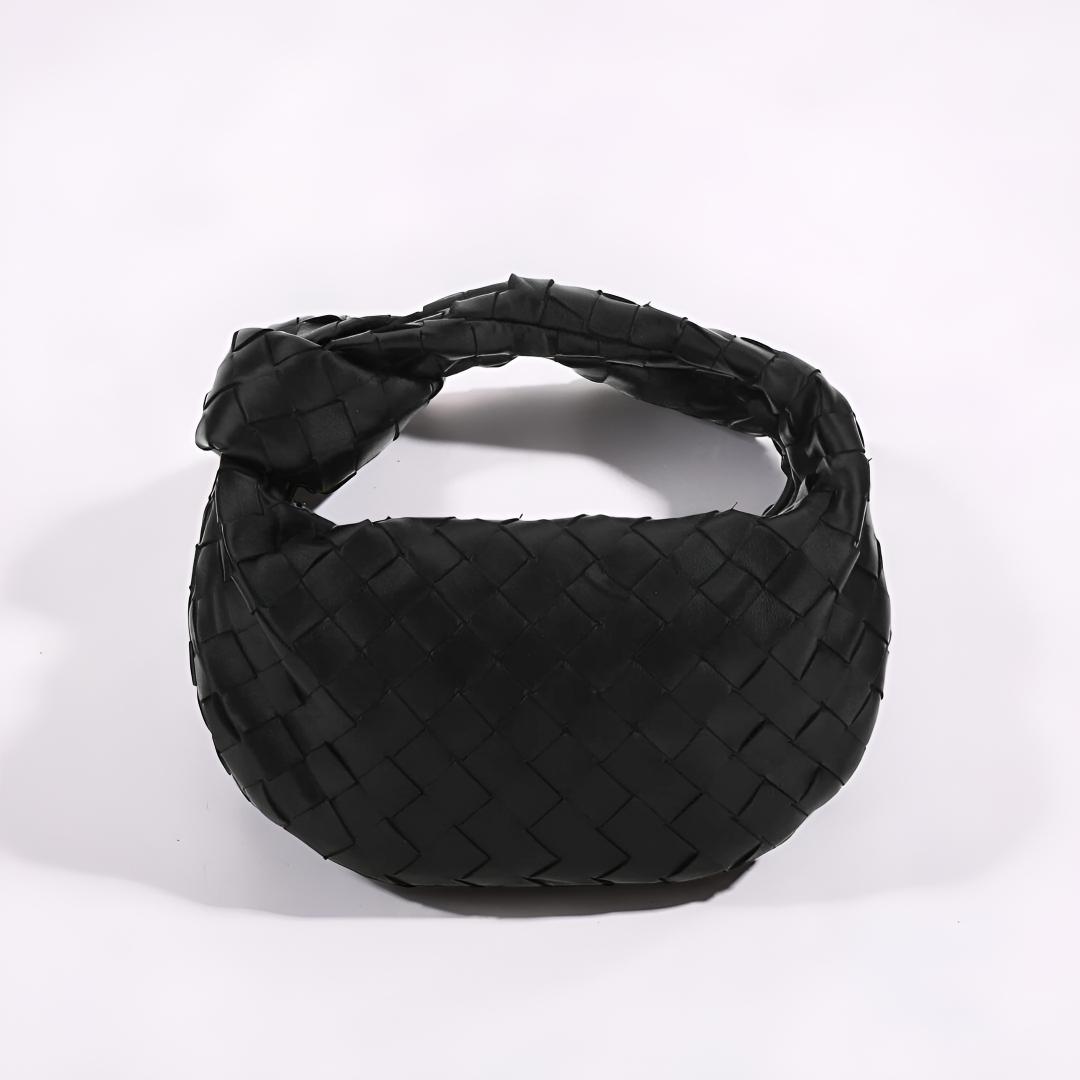 Handtasche aus veganem Leder, gewebte Umhängetasche