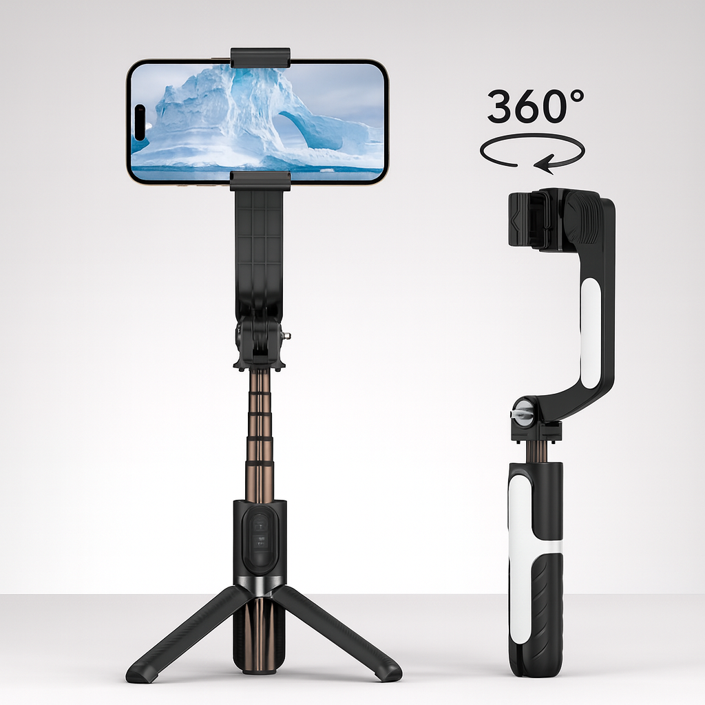 Phone Tripod Stick Wireless ABS Gimbal Stand