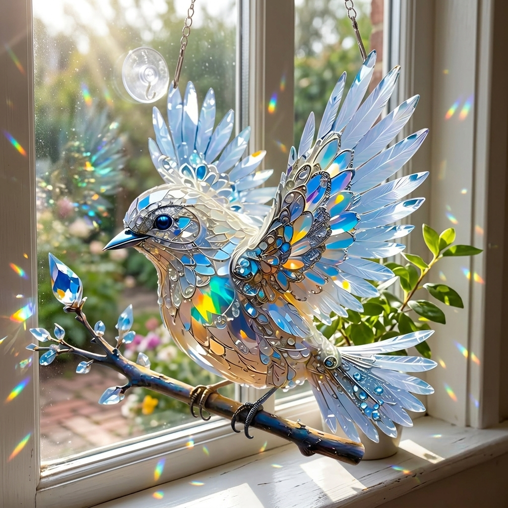 Hanging Decor Acrylic Suncatcher Bird Window Suncatcher