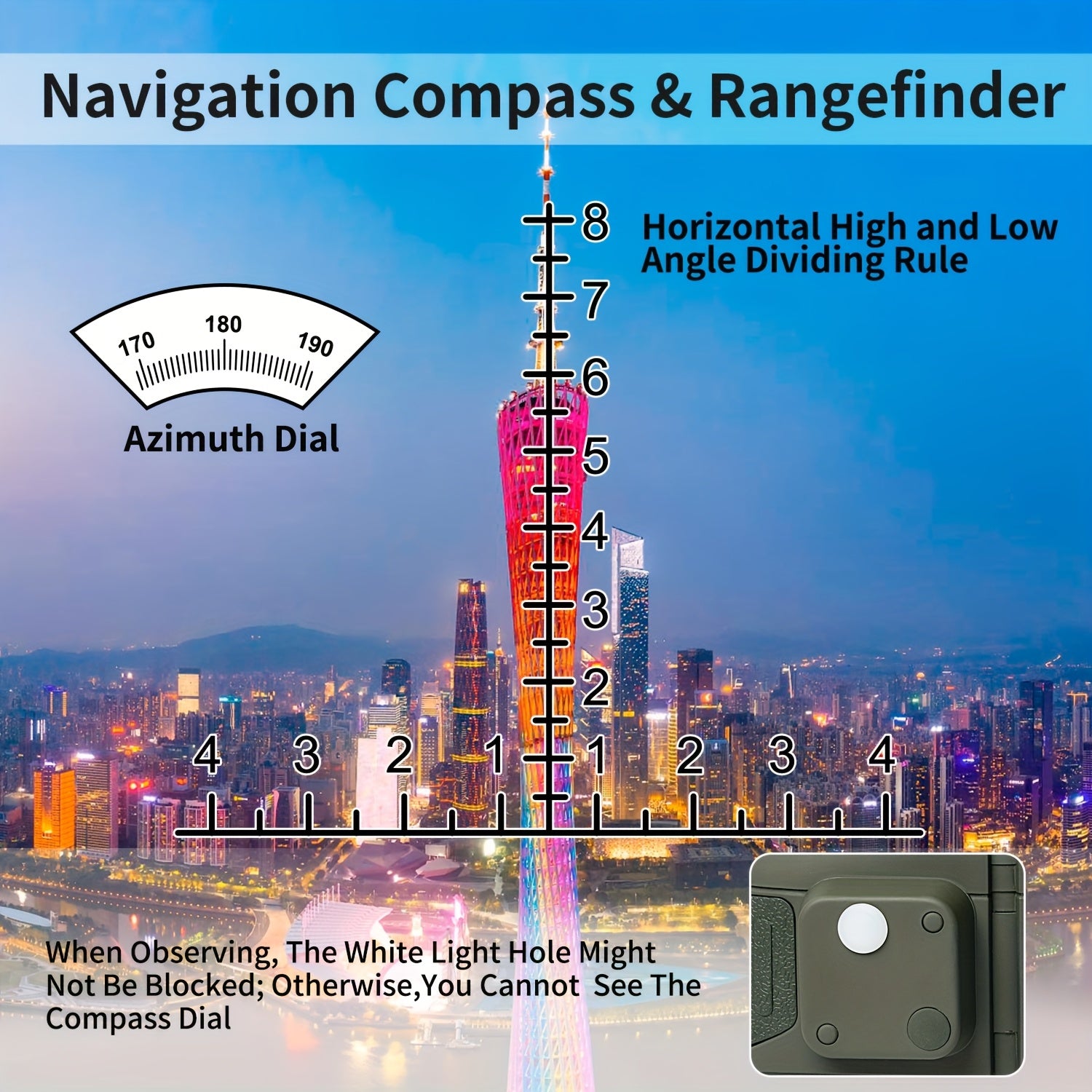 Jagdausrüstung 10x50 HD Fernglas schwimmende Optik