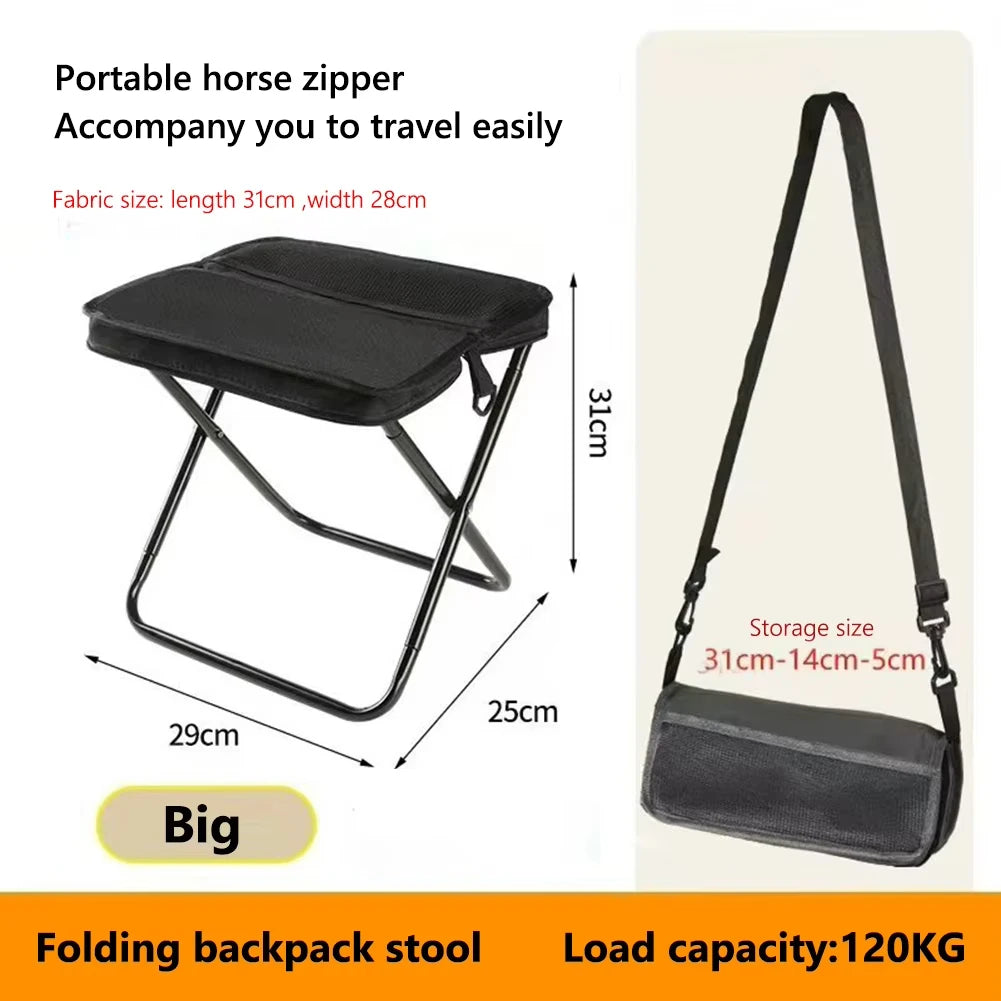 Hiking Folding Stool Portable Seat Camping Outdoor 11