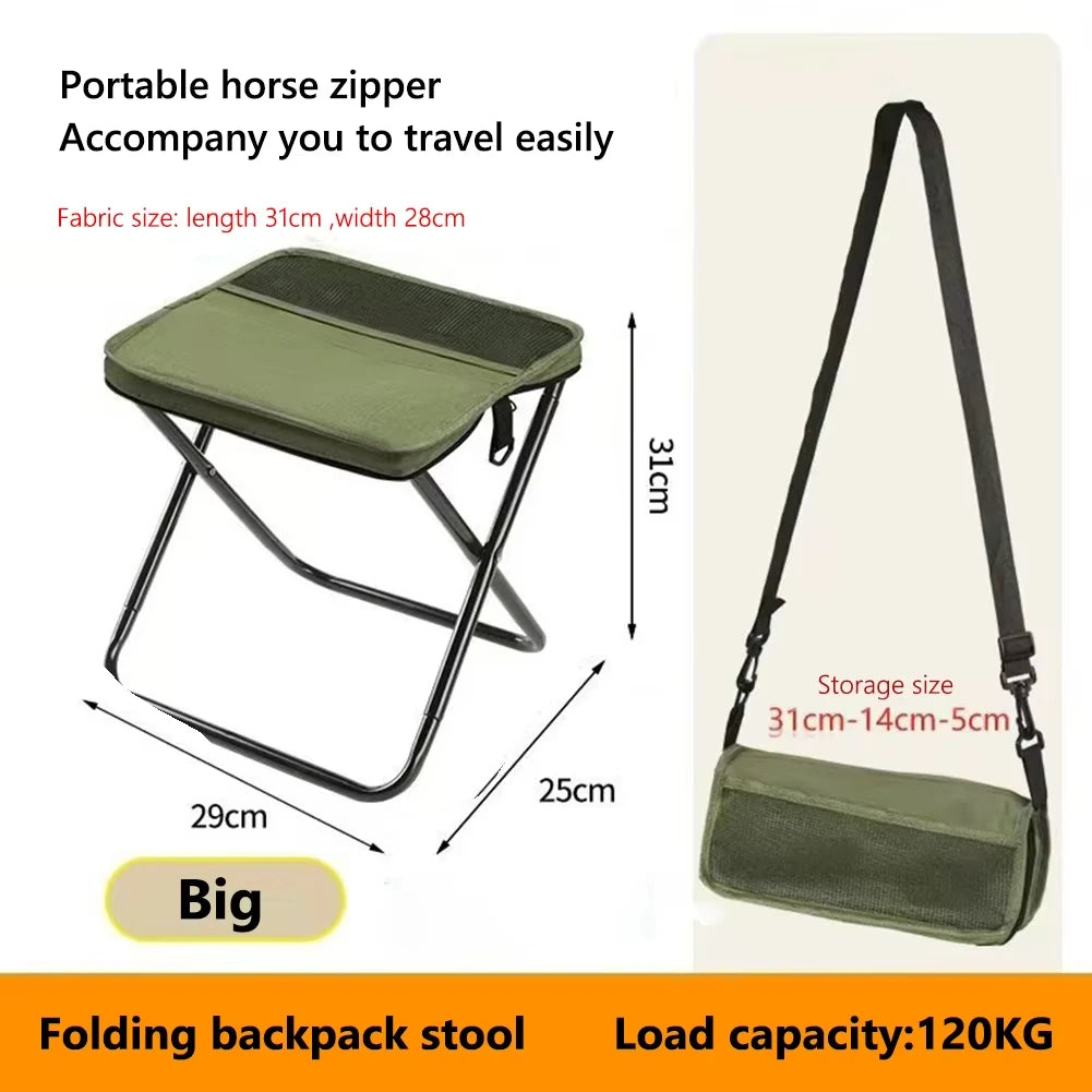 Hiking Folding Stool Portable Seat Camping Outdoor 7