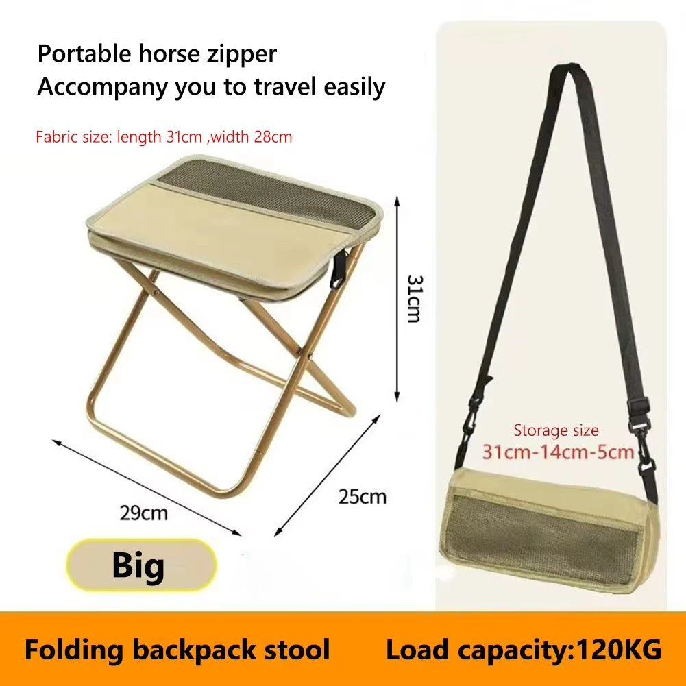Hiking Folding Stool Portable Seat Camping Outdoor 9