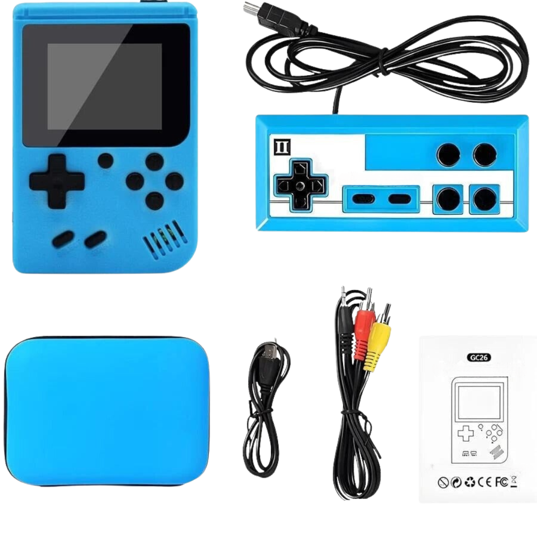 Video Game Console with Retro Handheld Style