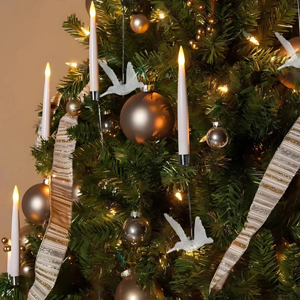 Vánoční stromek světla LED bezplamenná sada svíček