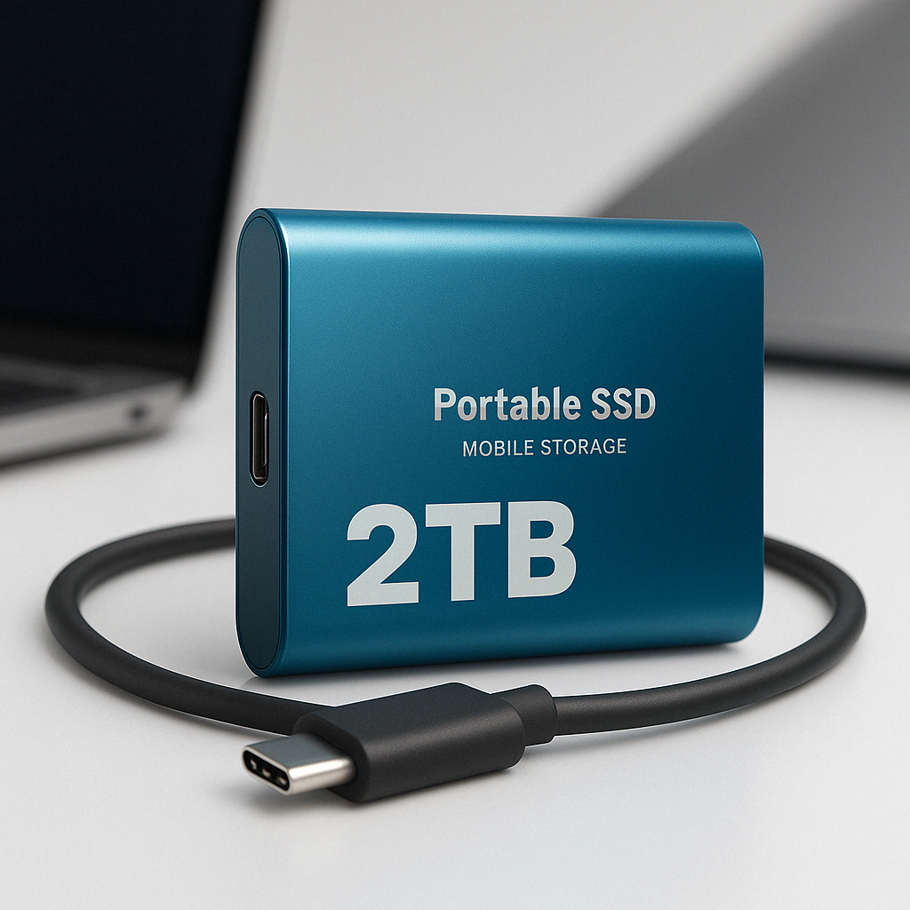 Portable SSD 2TB Hard Drive External Storage Compact Fast Best Quality