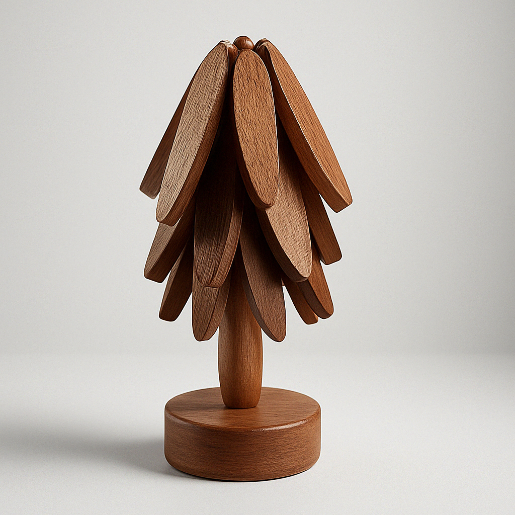 Sous-verres en bois rustiques faits main pour salle à manger