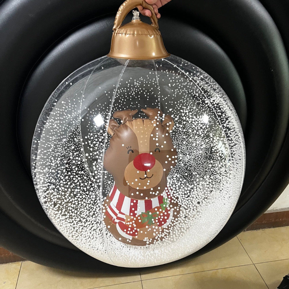 Vánoční nafukovací venkovní vánoční dekorace koule