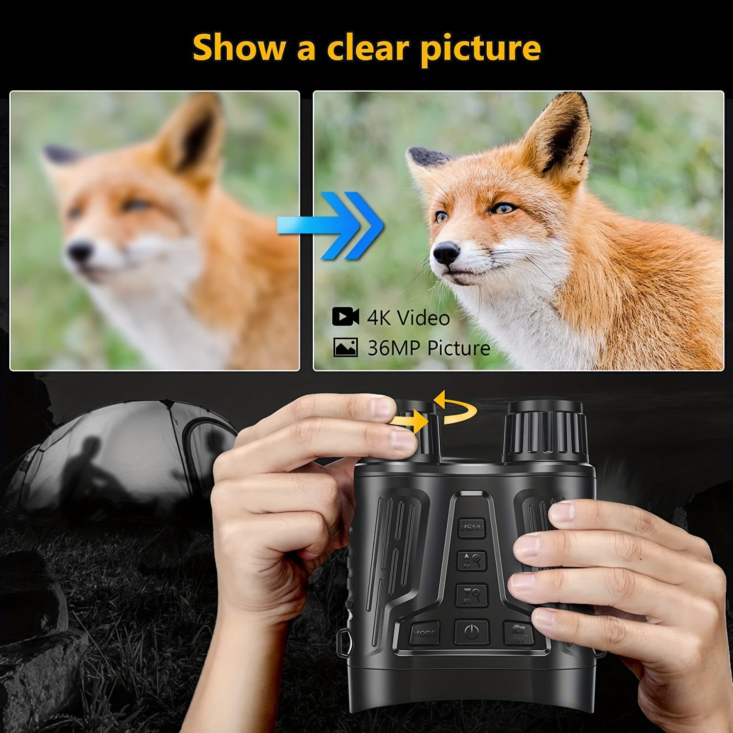 ナイトビジョン狩猟用デジタル双眼鏡