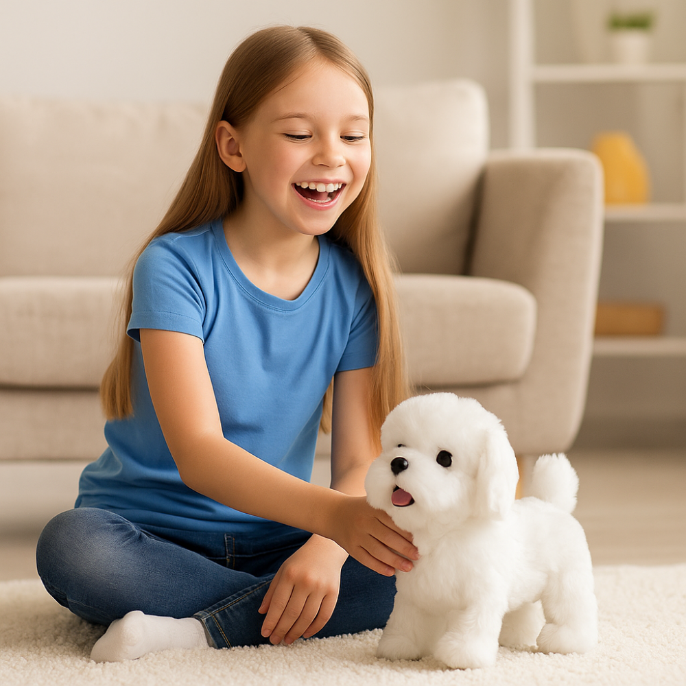Interaktives Roboter-Hundespielzeug Realistischer Laufender Bellender Welpe
