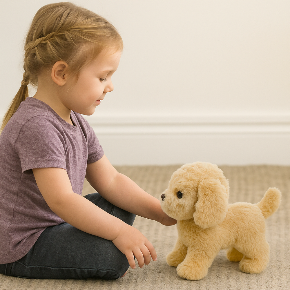 Interaktives Roboter-Hundespielzeug Realistischer Laufender Bellender Welpe