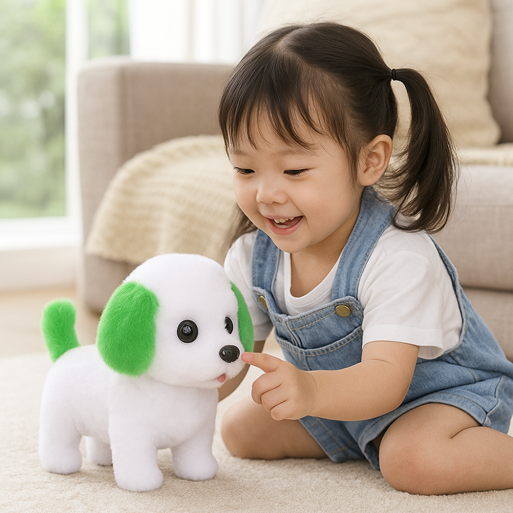 Interaktives Plüschwelpen-Spielzeug Laufender Bellender Elektrischer Hund Geschenk