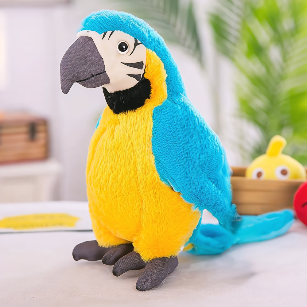 Plush Talking Toy Parrot Voice Mimic Bird