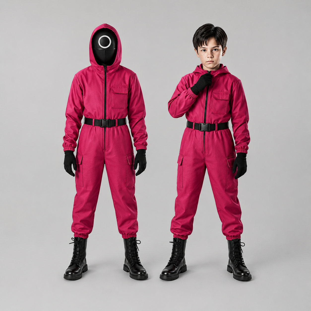 Kinder Spiel Kostüm Grusel Overall - Cosplay Maske Wächter