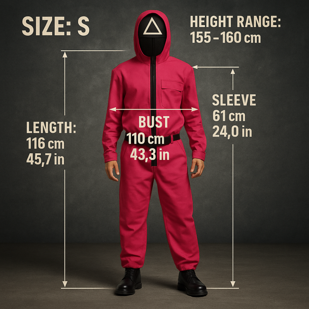 Kids Game Costume Adult Jumpsuit Guard Mask Outfit