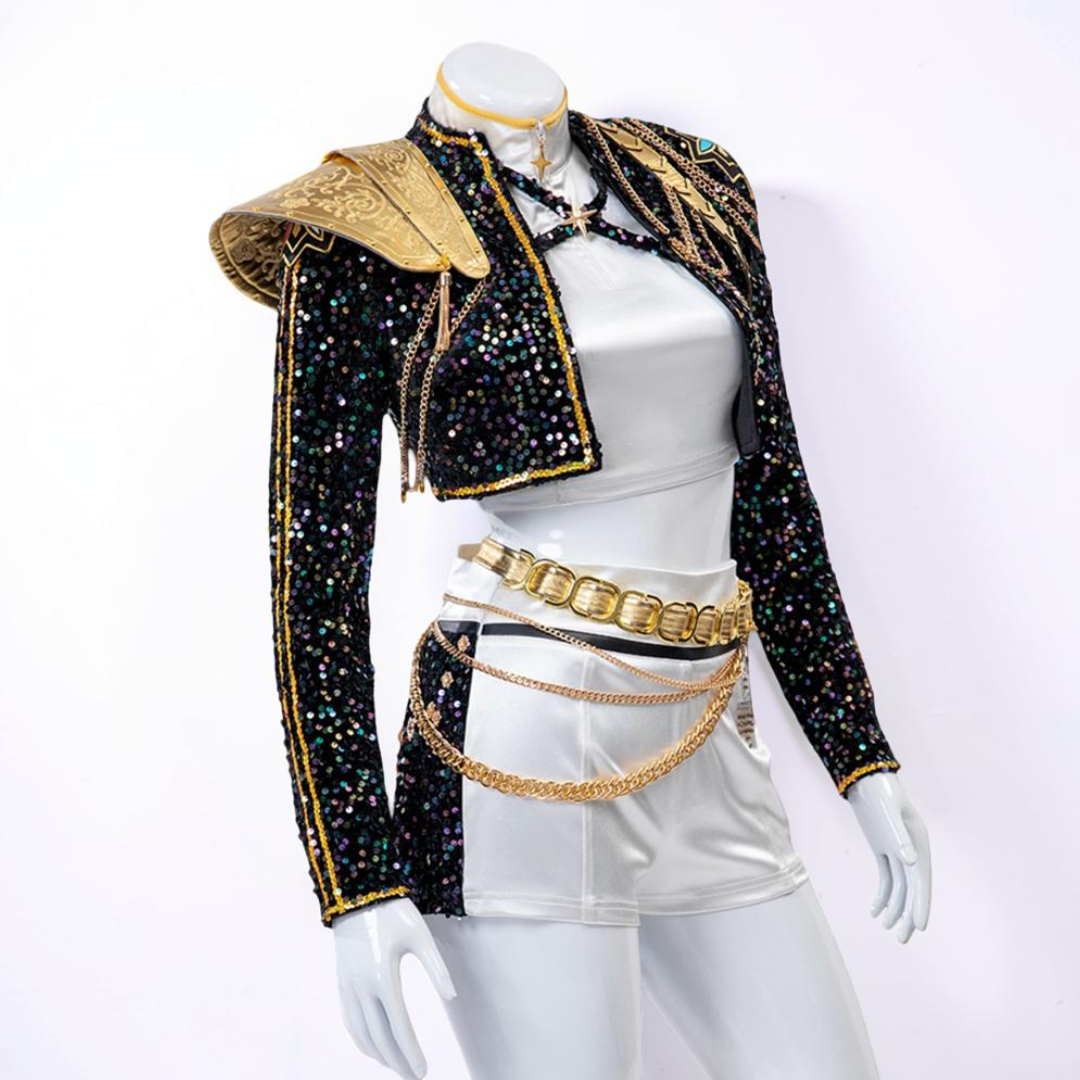 Kinder Kpop Kostüm Pop Sänger Tanz Outfit Set