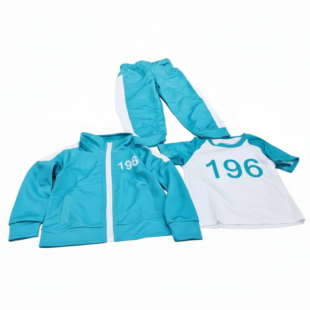 Kids Costume Tracksuit 3 Piece Dress Up Outfit Set