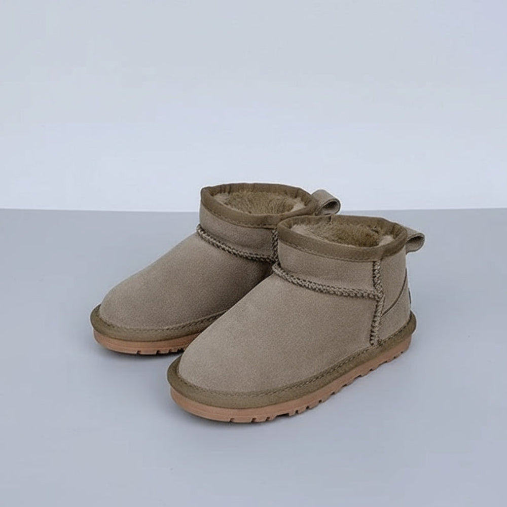 Kinder Warme Winter Schuhe mit Fellfutter - Gemütlich Rutschfeste Knöchel