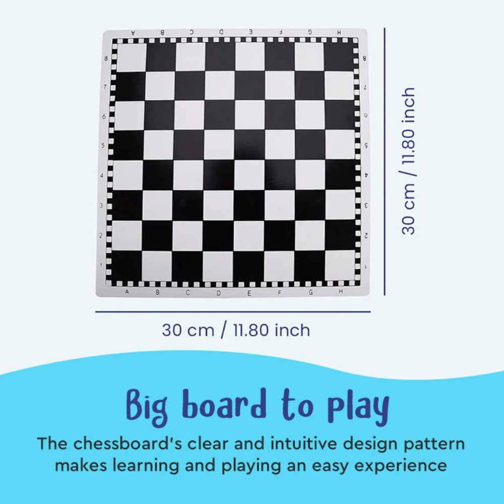Kids Wooden Chess Set Educational Cartoon Game 4