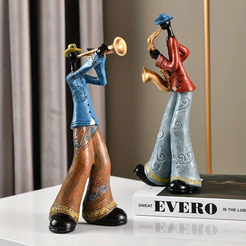 Wall Art Resin Jazz Musician Sculpture