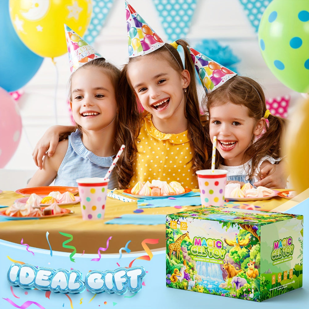 Magic Water Toy Kit DIY Animal Gel Craft Set Kids Play