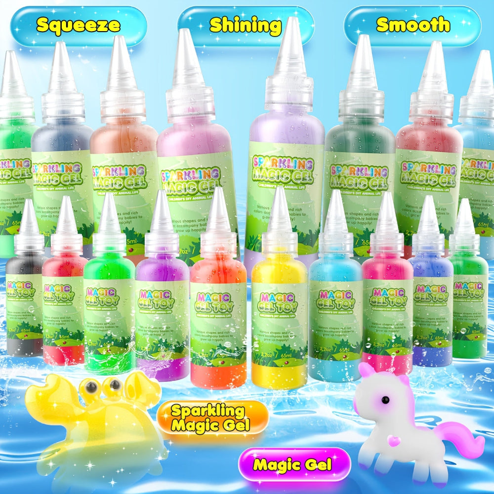 Magic Water Toy Kit DIY Animal Gel Craft Set Kids Play
