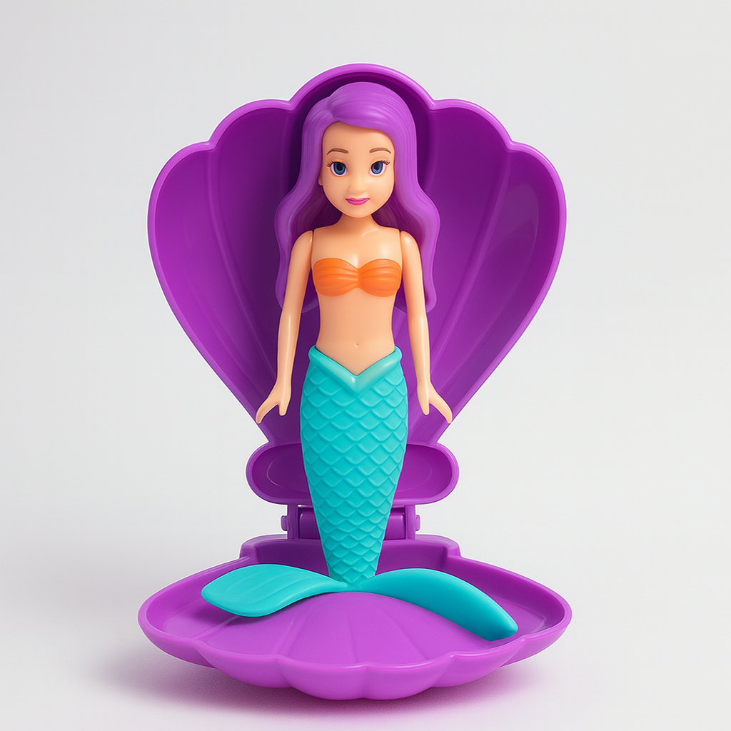Swimming Toys Mermaid Shell Doll ABS Plastic