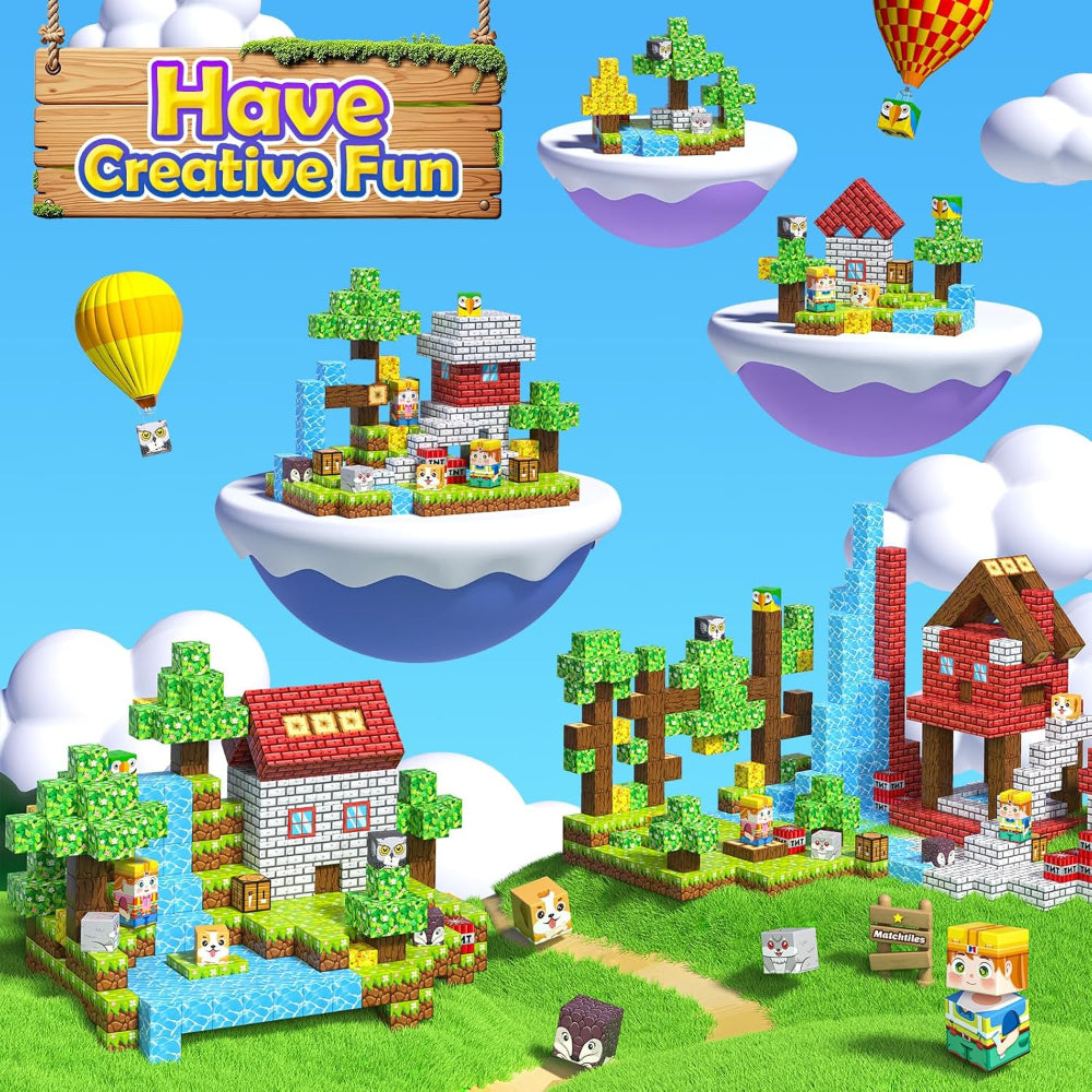 Magnetic Building Blocks Set Educational STEM Construction Toy