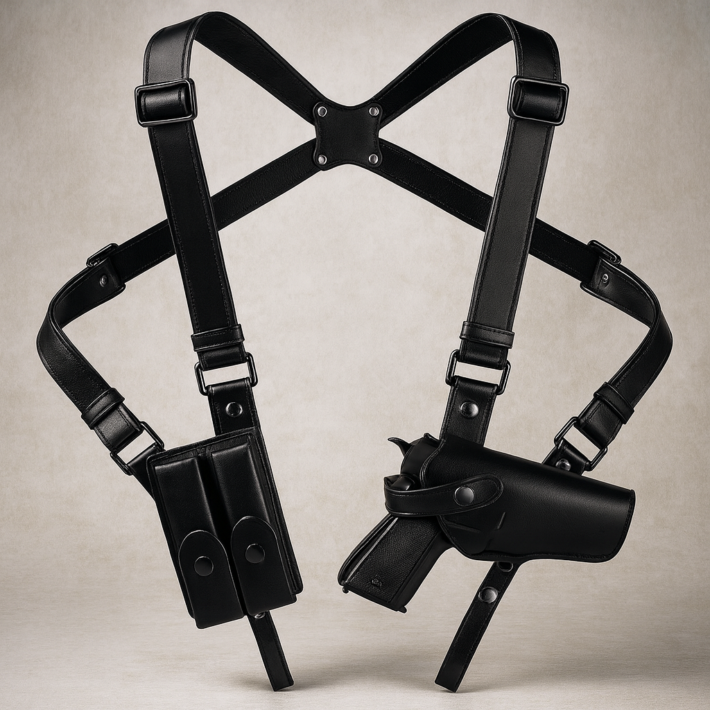 Jagdausrüstung Leder Schulterholster Geschirr