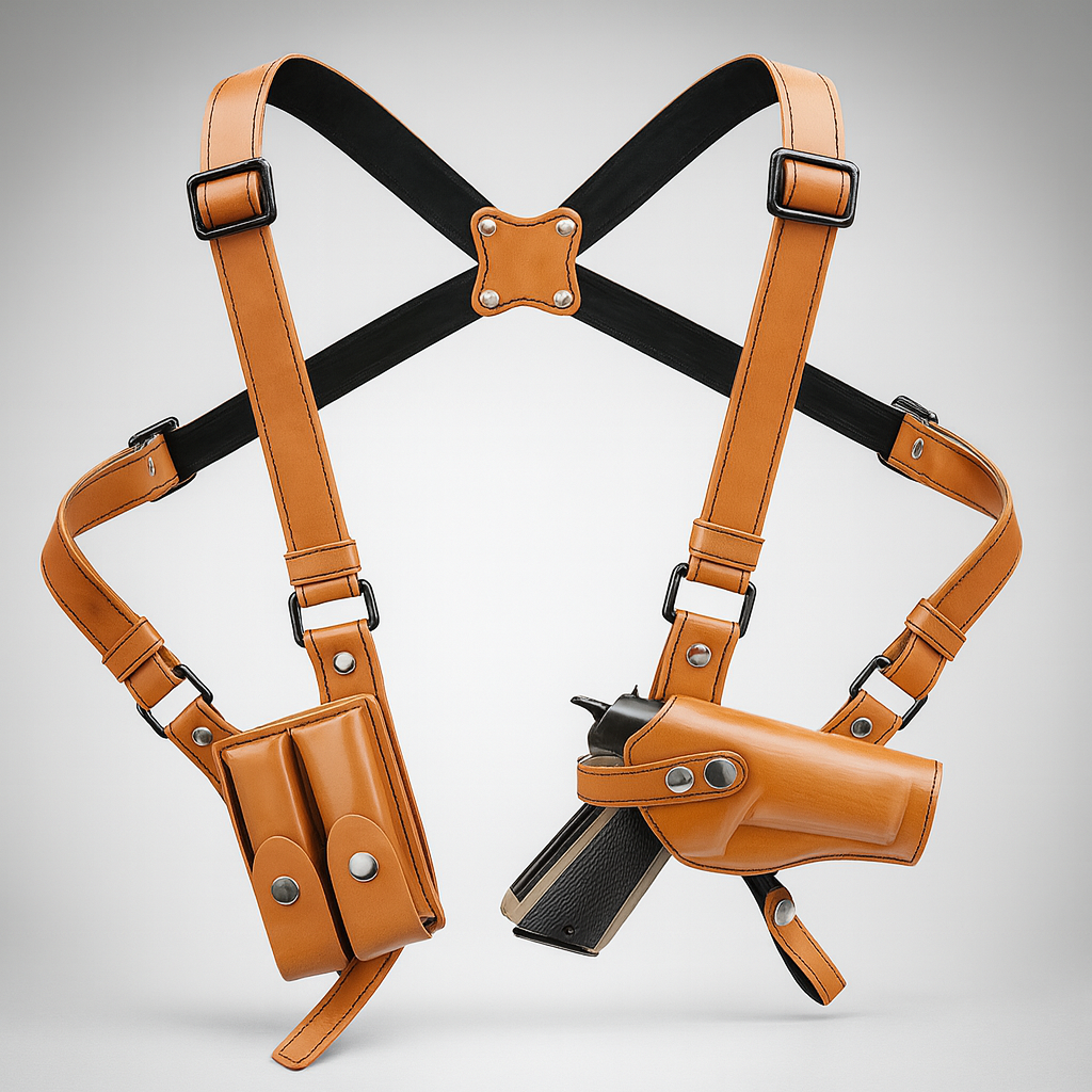 Jagdausrüstung Leder Schulterholster Geschirr