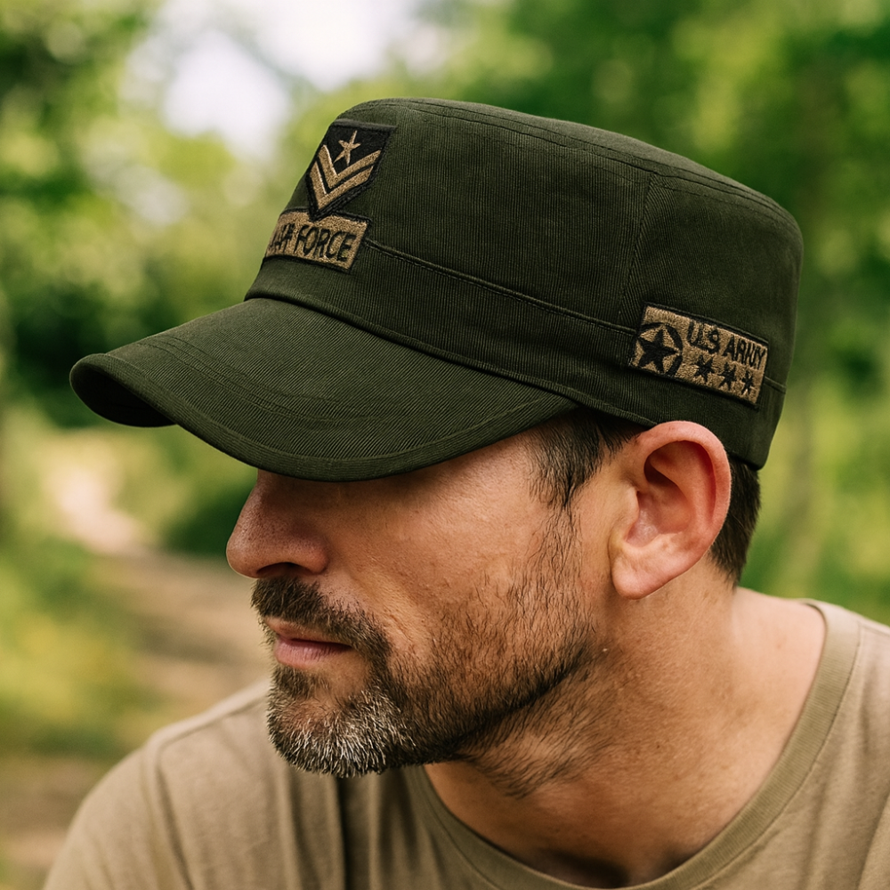 Sombrero Militar para Hombre de la Fuerza Aérea - Sombrero Bordado de Cadete