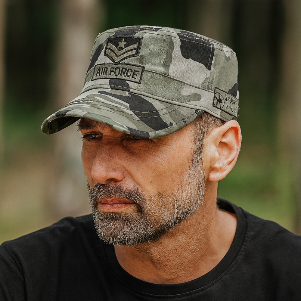 Sombrero Militar para Hombre de la Fuerza Aérea - Sombrero Bordado de Cadete