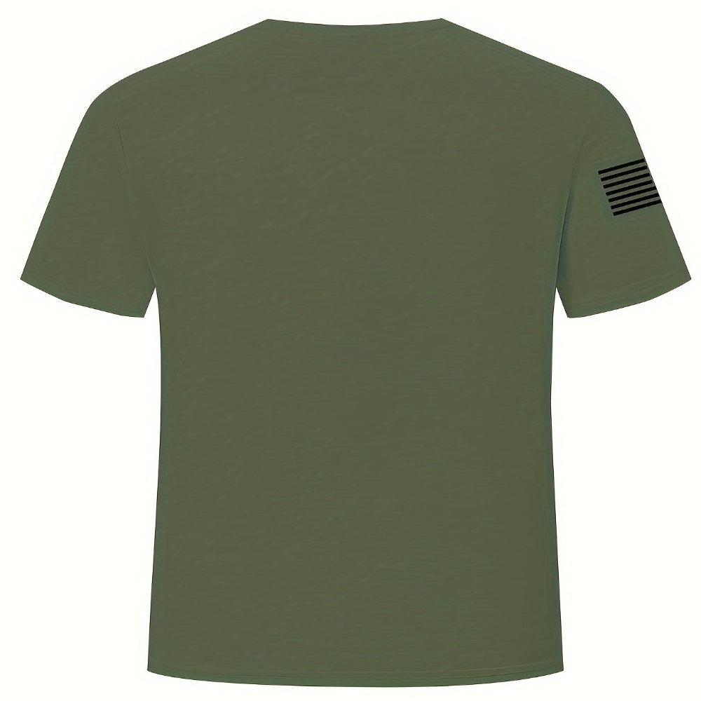 Camiseta gráfica patriótica americana para hombre - Camiseta casual para el Día de los Veteranos
