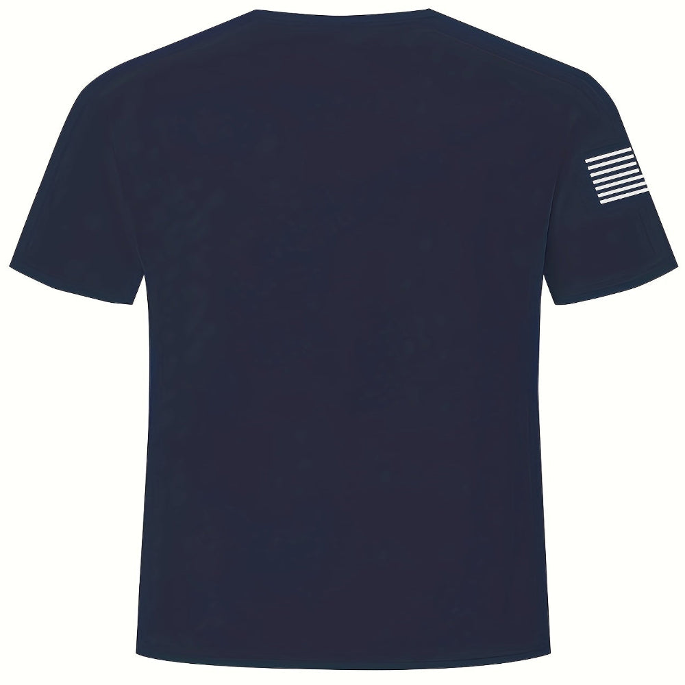 Camiseta gráfica patriótica americana para hombre - Camiseta casual para el Día de los Veteranos