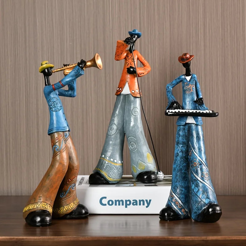 Wall Art Resin Jazz Musician Sculpture