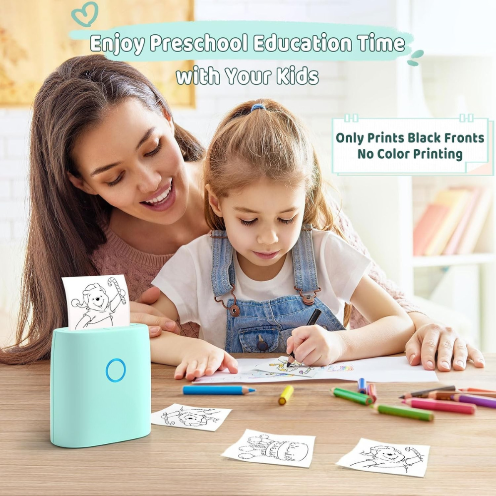 Mini Sticker Printer Bluetooth Portable Thermal Label Maker