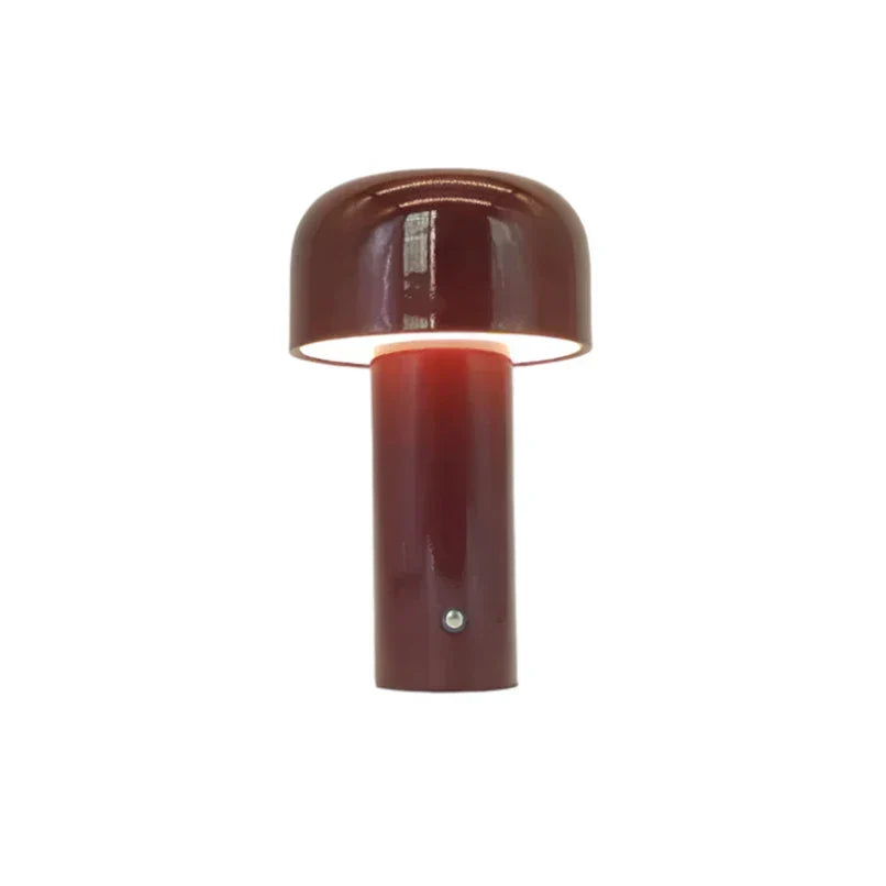 GlowSphere: Lampada da tavolo LED ricaricabile – Elegante lampada portatile a forma di fungo per l'atmosfera interna